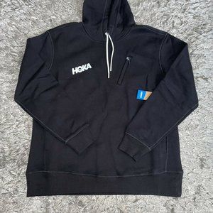 HOKA ONE ONE BLACK MEN'S HOODIE Large